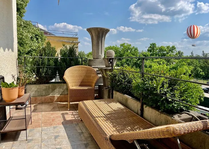 With Terrace Overlooking The Park